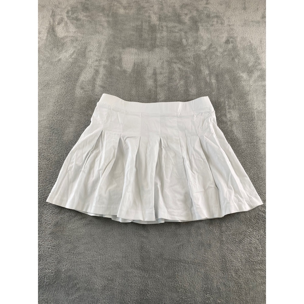 Joe Benbasset White Pleated Mini Skirt Womens Large 9208183 Preppy Tennis Skirt
